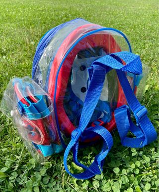 Pack niño: Casco, rodilleras y coderas Spiderman