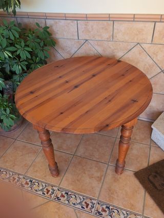 Mesa redonda madera maciza
