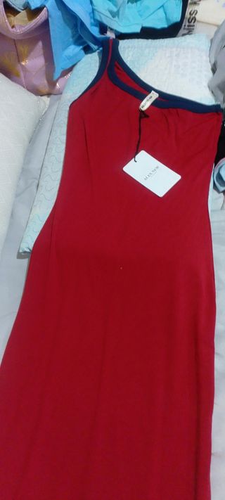 Conjunto negro mujer - top brillante