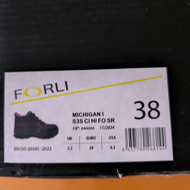 Botas Seguridad FORLI - Talla 38