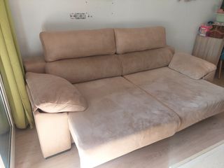 Sofá cama beige - 2 plazas