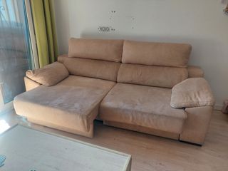 Sofá cama beige - 2 plazas