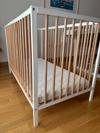Cuna bebé madera maciza