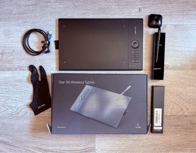 XP-Pen Star 06: Tableta gráfica inalámbrica