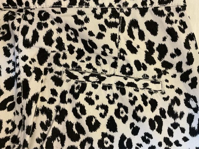 PANTALONES LEOPARDO BLANCO Y NEGRO MUJER 
