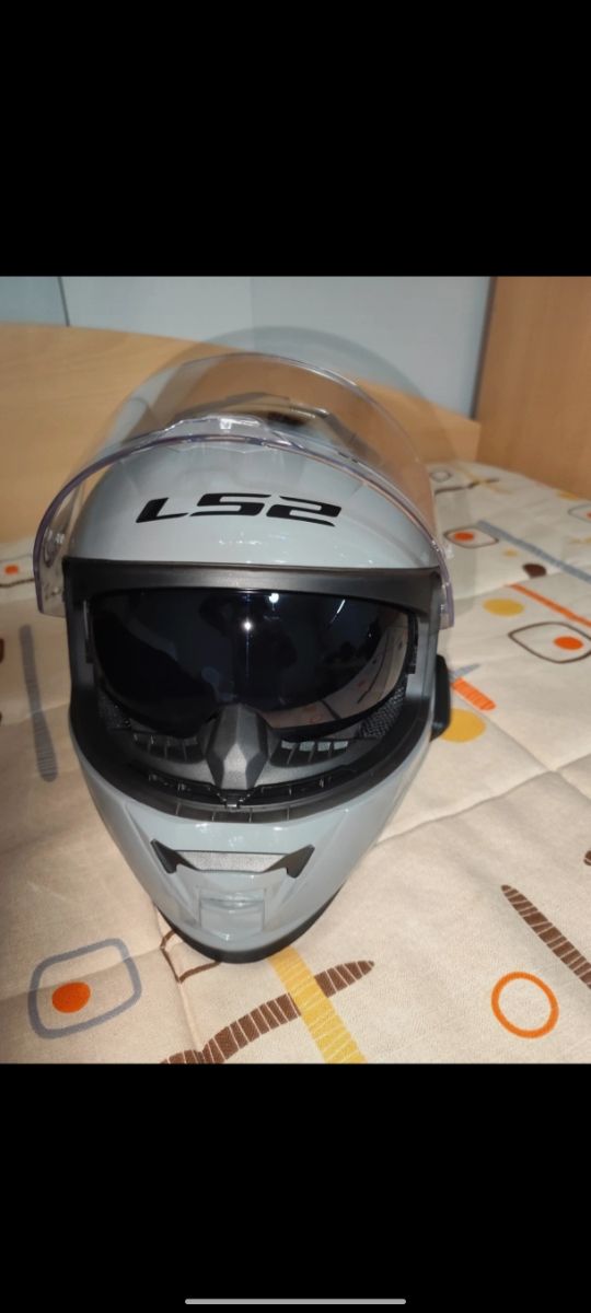 Casco moto LS2 Storm gris