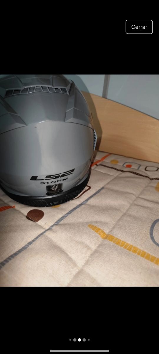Casco moto LS2 Storm gris