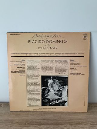 Vinilo Plácido Domingo - Perhaps Love