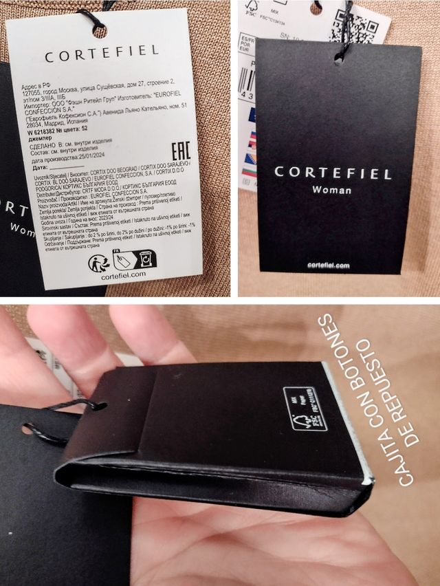 JERSEY PUNTO CORTEFIEL BEIGE NUEVO