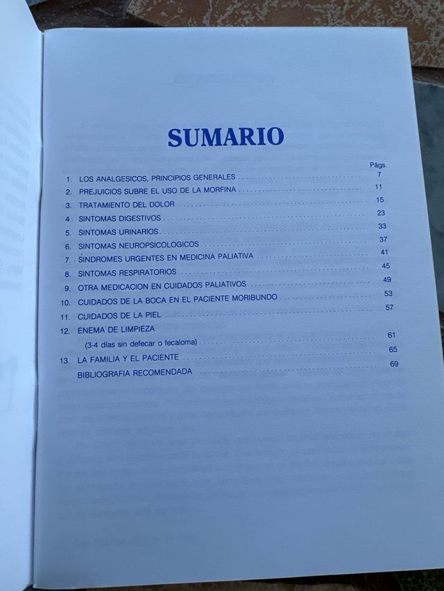 Control Síntomas en el Enfermo de Cancer Terminal