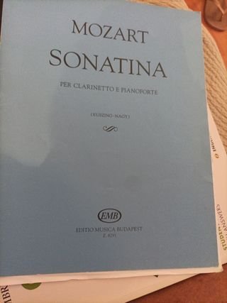 So nonatina Mozart - Clarinete