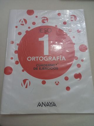 Libros texto de Anaya de lengua, 1° ESO.