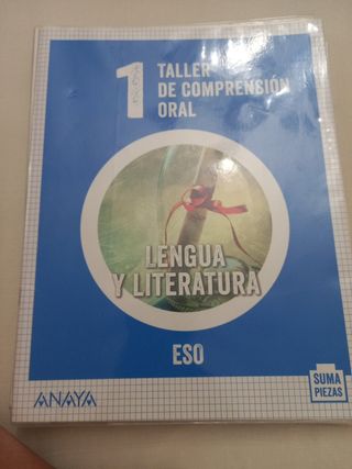 Libros texto de Anaya de lengua, 1° ESO.