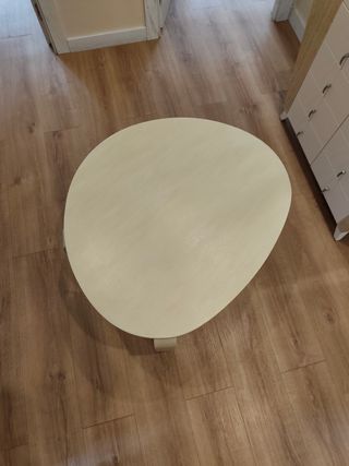 Mesa centro beige madera