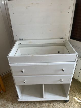 Mueble cambiador bebé blanco