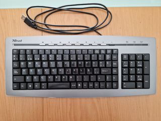 Teclado USB Trust - Negro/Plata