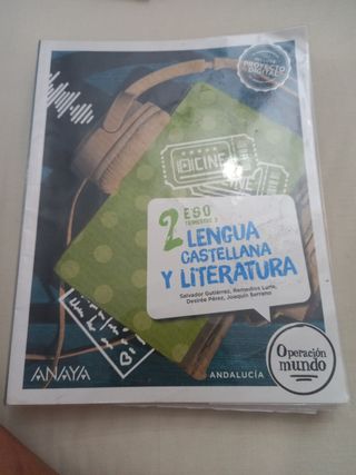 Libros de lengua de 2 ESO. Editorial Anaya.