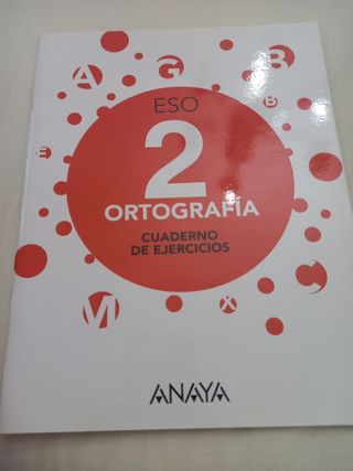 Libros de lengua de 2 ESO. Editorial Anaya.