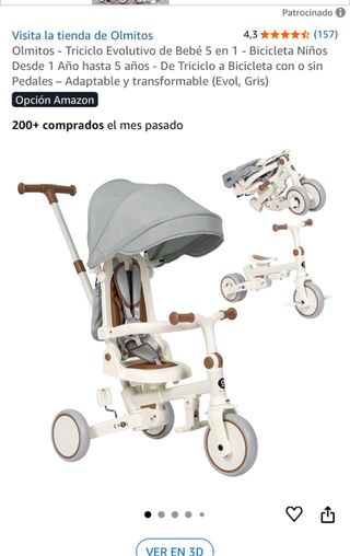 Triciclo Olmitos 5 en 1 Evolutivo