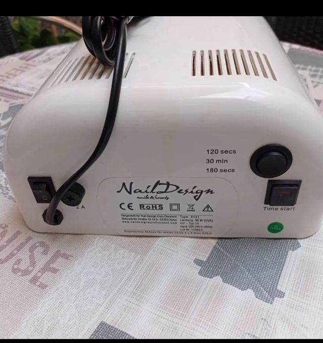 Lámpara manicura UV LED blanca