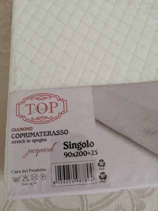 Coprimaterasso singolo Top Class - Jacquard