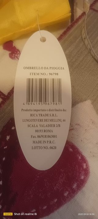 Ombrello RisparmioCasa giallo