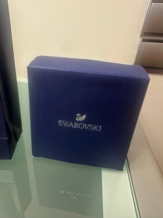 Conjunto Swarovski cisne: collar y pendientes