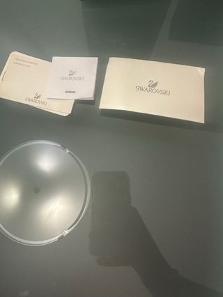 Conjunto Swarovski cisne: collar y pendientes