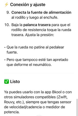 Rodillo Bkool bici 