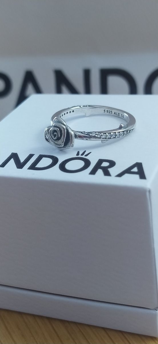 Anillo Pandora Plata Flor