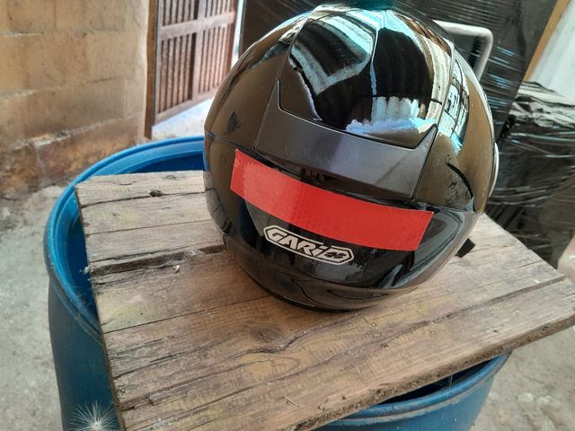 Casco Garibaldi moto negro