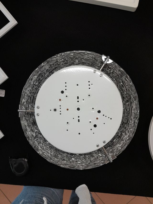 Plafoniera vetro trasparente