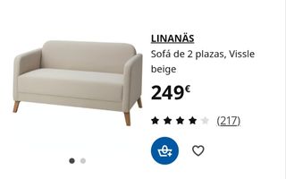 Sofá beige 