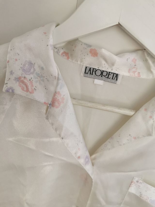 Camisa pijama LAFORETA blanca