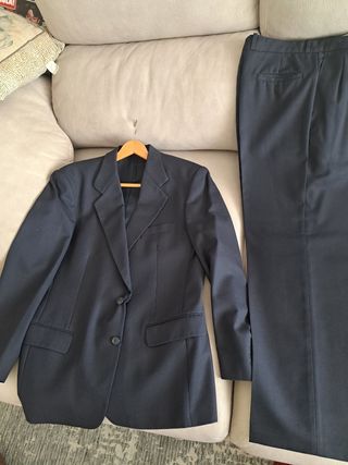 Traje caballero azul marino