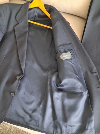 Traje caballero azul marino