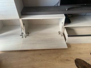 Mueble TV modular blanco-gris