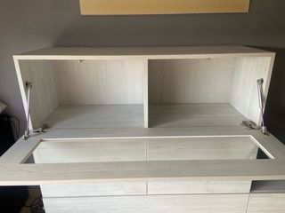 Mueble TV modular blanco-gris