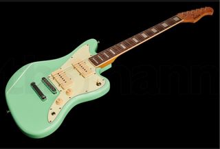Guitarra Harley Benton JA-60cc seafoam green.