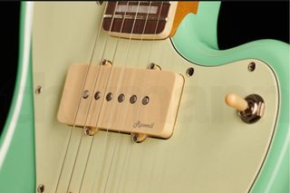 Guitarra Harley Benton JA-60cc seafoam green.
