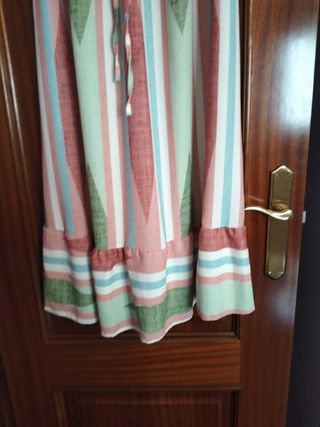 Vestido largo estampado boho