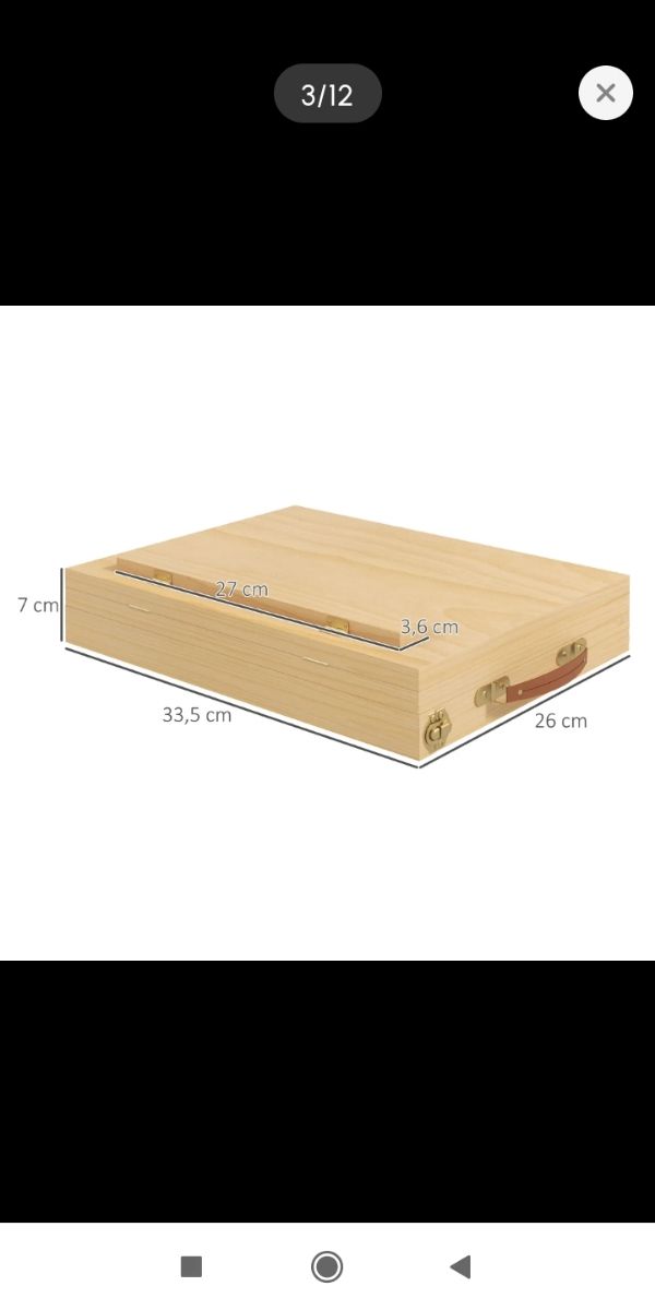 Caballete de madera portátil