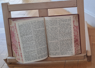 Atril libros plegable de madera maciza