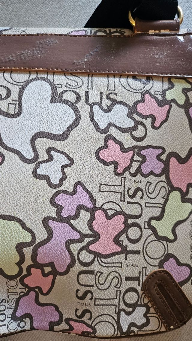 Bolso Tous beige y rosa