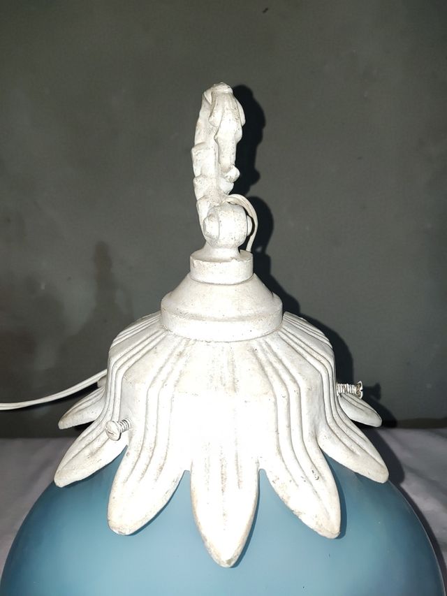 Lámpara colgante Murano azul