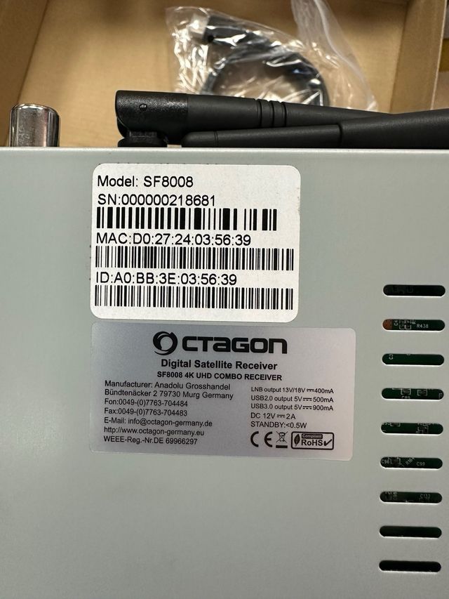 OCTAGON SF8008 UHD 4K  #218681