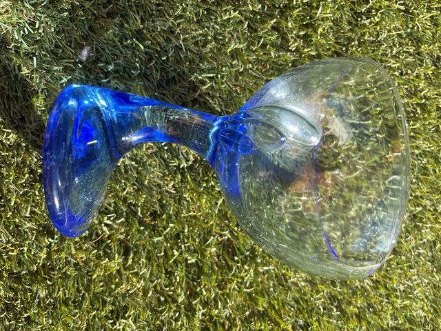 Copa cóctel azul | vidrio