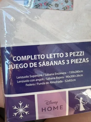 Lenzuola Frozen Disney - 3 pezzi