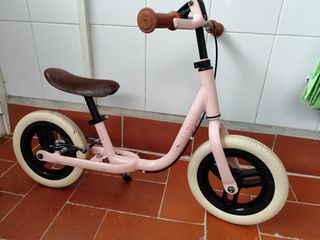 Bicicleta sin pedales Btwin rosa niña