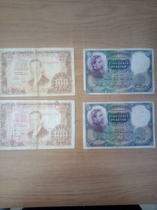 Colección billetes antiguos España